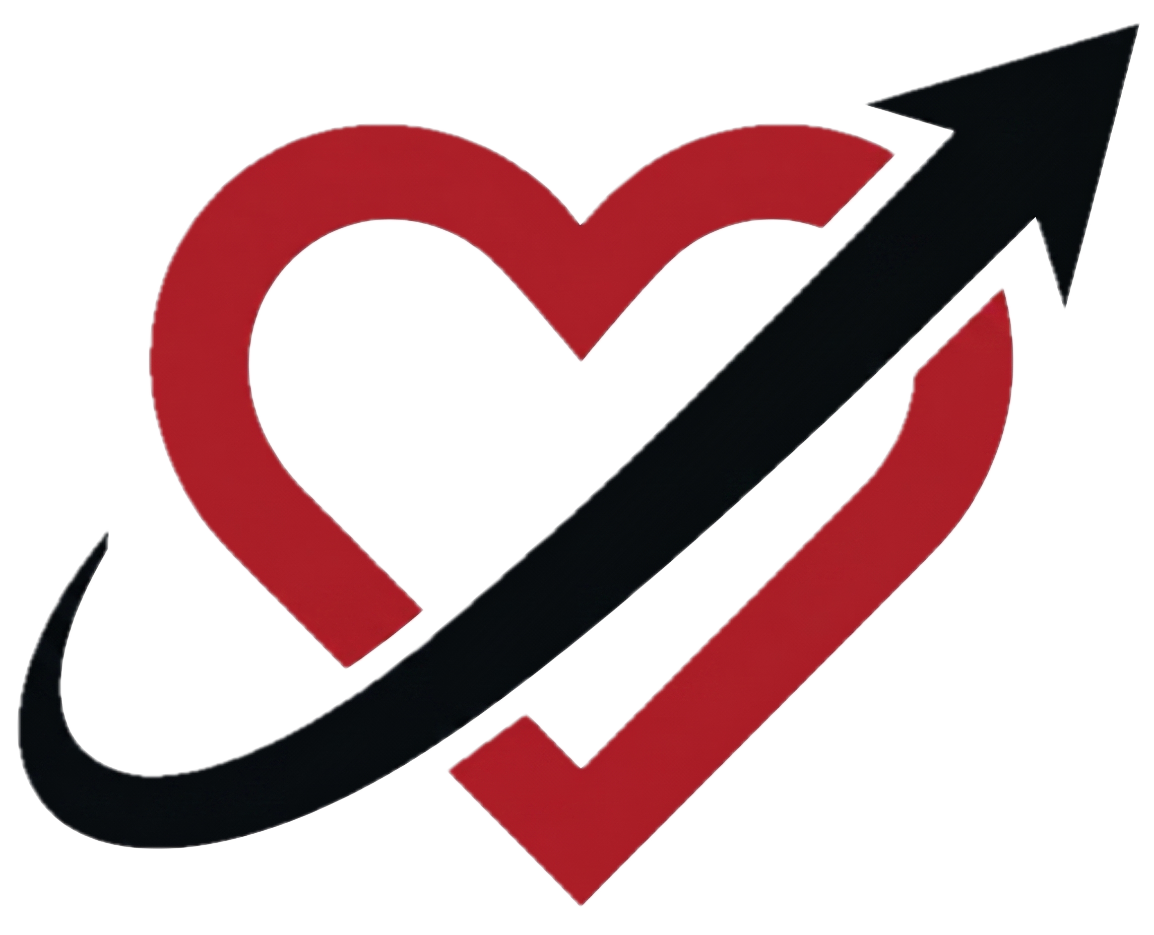 L&R Golf heart-and-arrow emblem
